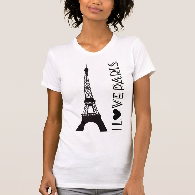 I Love Paris | The Eiffel Tower T-Shirt (Front)
