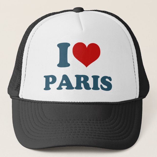 I Love Paris Trucker Hat (Front)