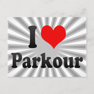 I love Parkour Postcard