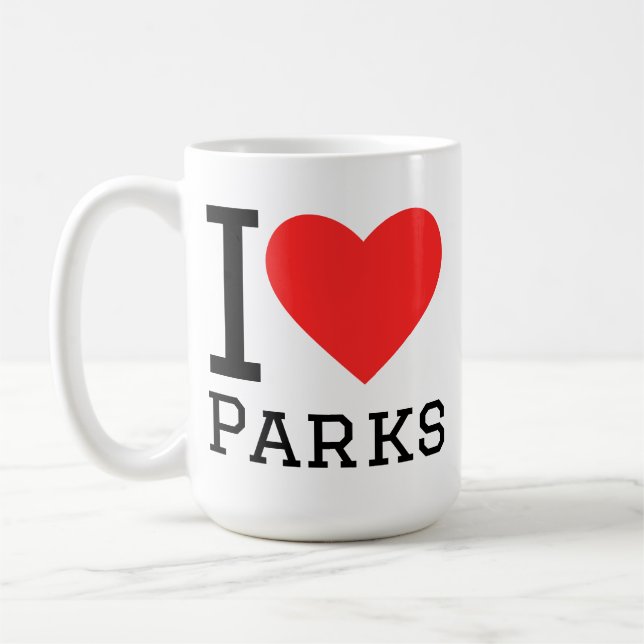 I love parks coffee mug (Left)