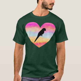 I Love Parrots Cockatiels Quarrions Quakers T-Shirt