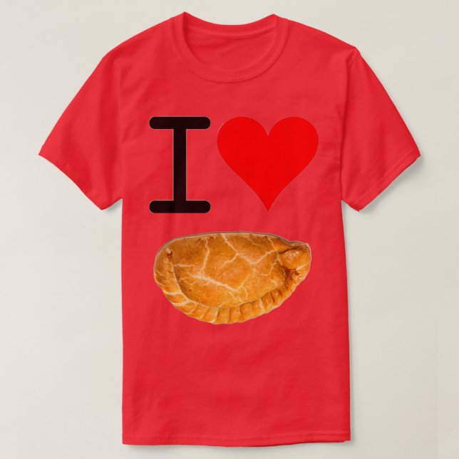 I Love Pasties  T-Shirt (Design Front)