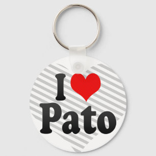 I love Pato Key Ring