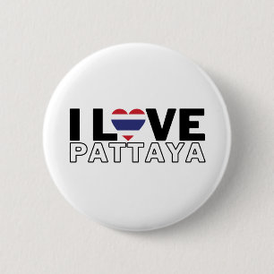 I LOVE PATTAYA - For real Pattayans! 6 Cm Round Badge