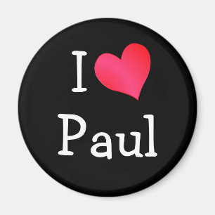 I Love Paul Magnet