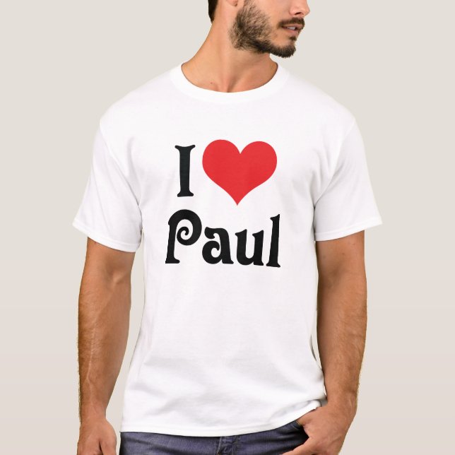I Love Paul T-Shirt (Front)