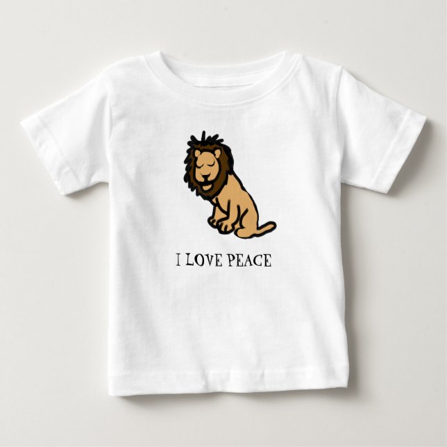 I  Love Peace Baby T-Shirt (Front)