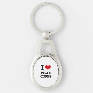 I Love Peace Corps Key Ring
