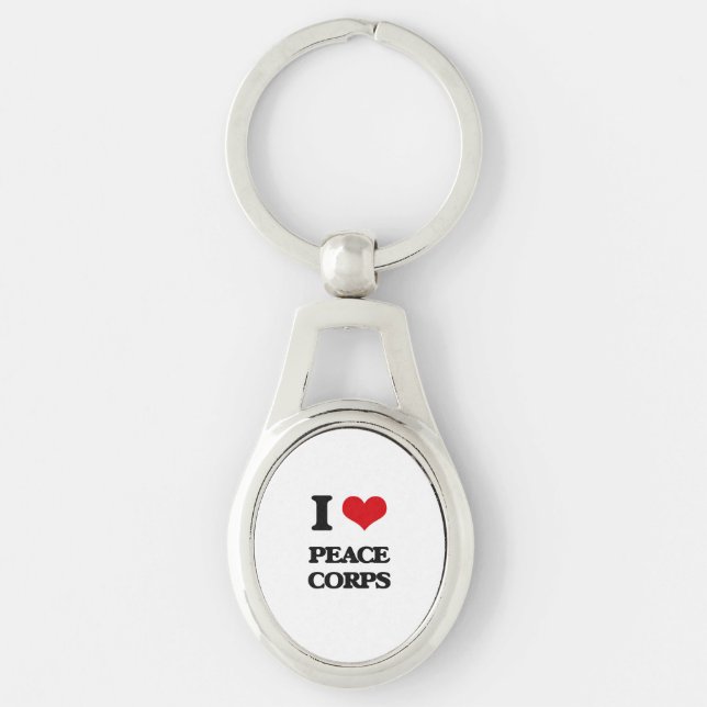 I Love Peace Corps Key Ring (Front)