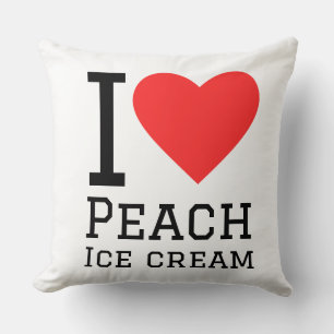 I love peach ice cream cushion