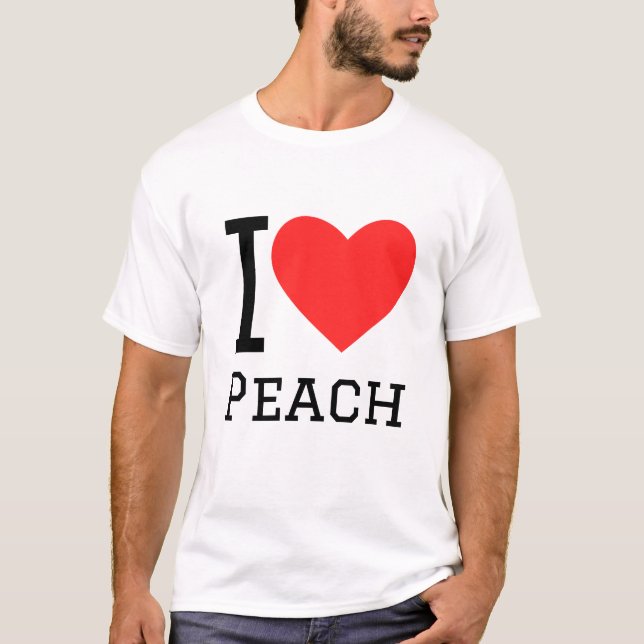 I love peach T-Shirt (Front)
