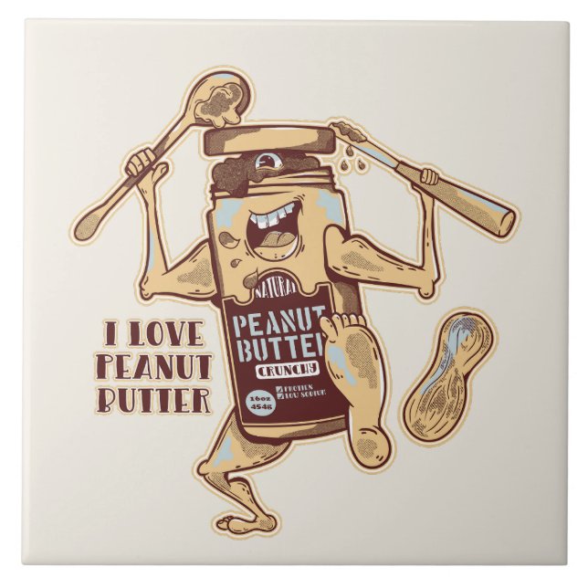 I LOVE PEANUT BUTTER TILE (Front)