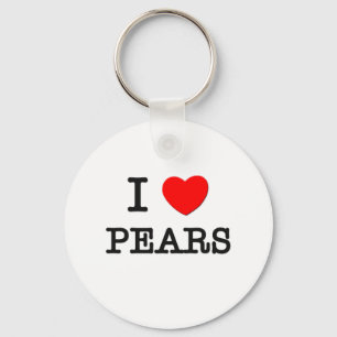 I Love Pears Key Ring