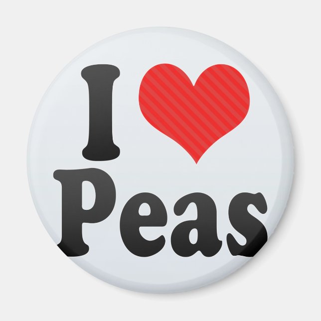 I Love Peas Magnet (Front)