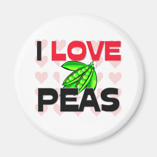 I Love Peas Magnet
