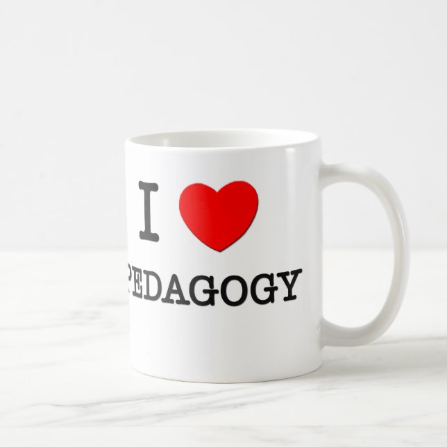 I Love Pedagogy Coffee Mug (Right)