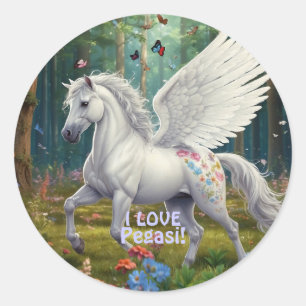 I LOVE PEGASI Beautiful Pegasus Stickers