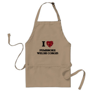 I love Pembroke Welsh Corgis Standard Apron