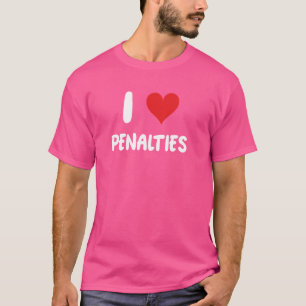 I Love Penalties - Heart Hockey Player Sport Goali T-Shirt