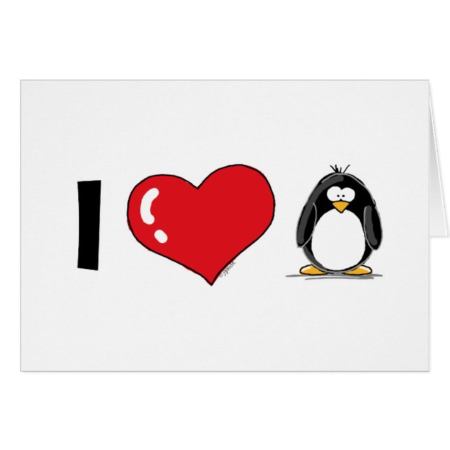 I Love Penguins (Front Horizontal)