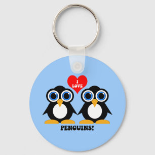 I love penguins key ring