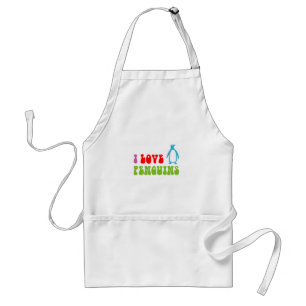 I Love Penguins Standard Apron