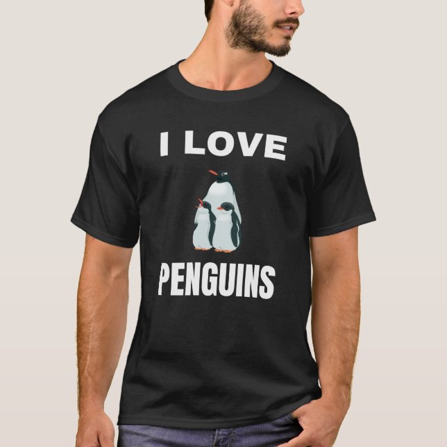 I love Penguins T-Shirt (Front)