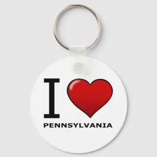 I LOVE PENNSYLVANIA KEY RING