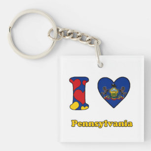 I love Pennsylvania Key Ring