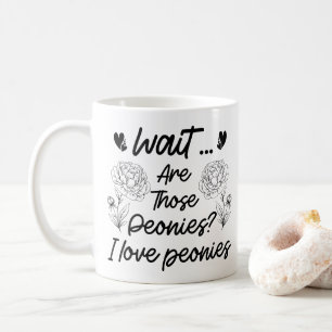 I Love Peonies Peony Flower Lover Mother's Day Fun Coffee Mug