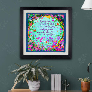 I Love People’ Inspirivity Photo Print