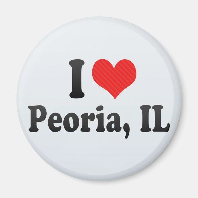 I Love Peoria, IL Magnet (Front)