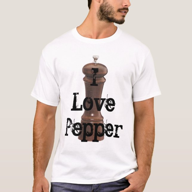 I Love Pepper - Customised T-Shirt (Front)