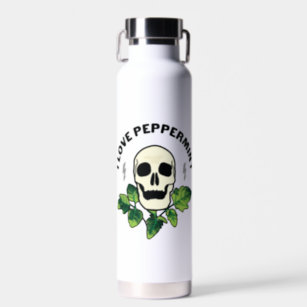 I Love Peppermint Water Bottle