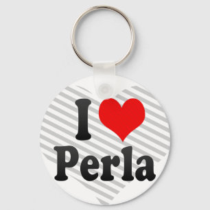 I love Perla Key Ring