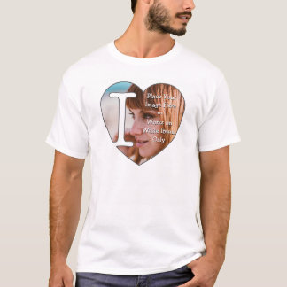 I Love Personalized Photos - T-Shirt