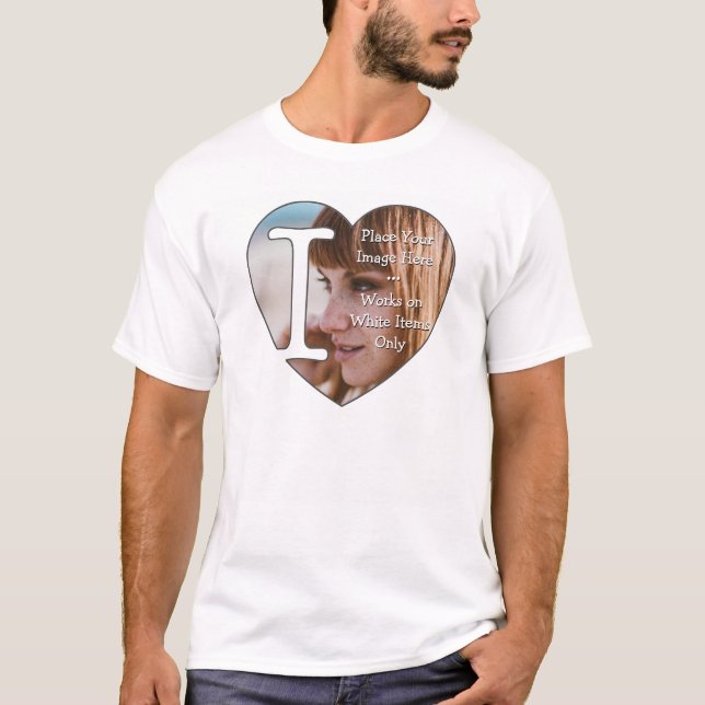 I Love Personalized Photos - T-Shirt (Front)