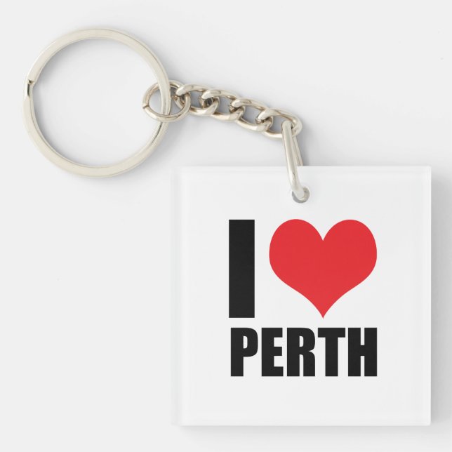 I love Perth Key Ring (Front)
