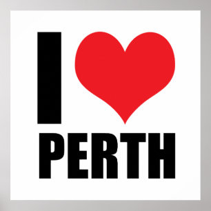 I love Perth Poster