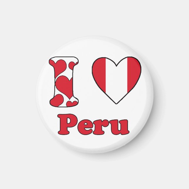 I love Peru Magnet (Front)