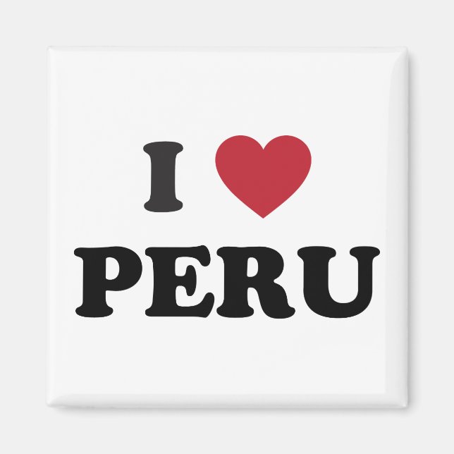 I Love Peru Magnet (Front)