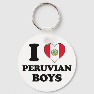 I love Peruvian boys Key Ring