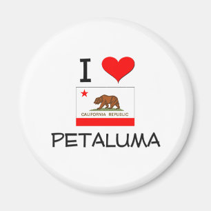 I Love PETALUMA California Magnet