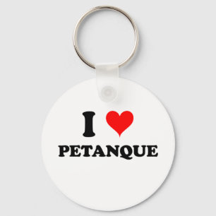 I Love Petanque Key Ring