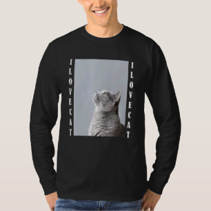 I Love Pets I Love Cat For Men Women Children Blac T-Shirt