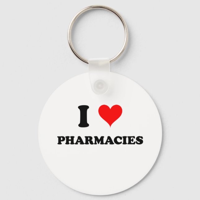 I Love Pharmacies Key Ring (Front)