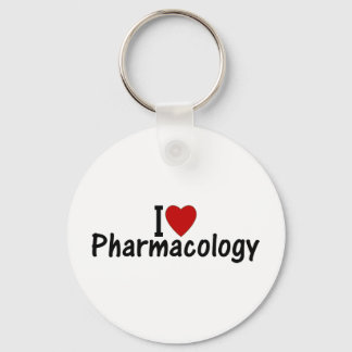 I Love Pharmacology Key Ring