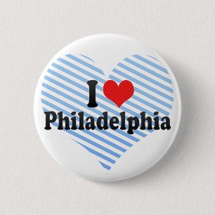 I Love Philadelphia 6 Cm Round Badge