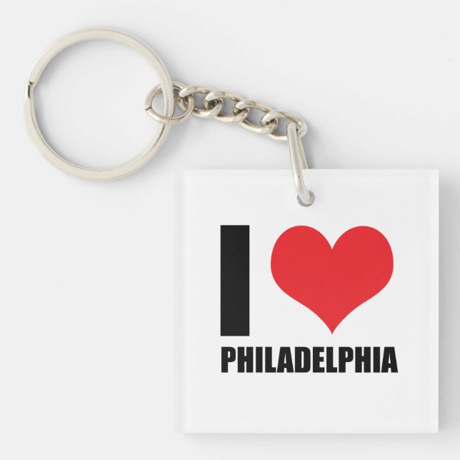 I love Philadelphia Key Ring (Front)