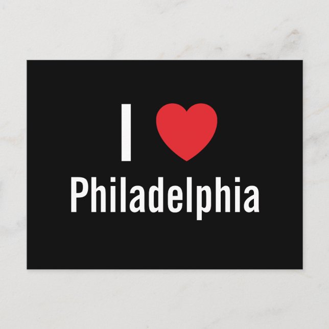 I love Philadelphia Postcard (Front)